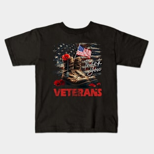 Veterans Dad Grandpa Kids T-Shirt